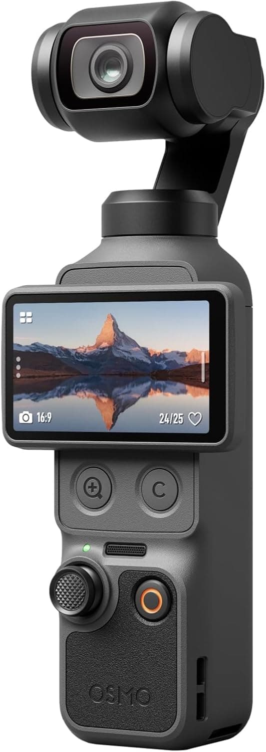 DJI Osmo Pocket 4 Essential Bundle, cámara de vlogging de bolsillo con gimbal | Sensor CMOS de 1 pulgada y 4K/240 fps, estabilización de 3 ejes