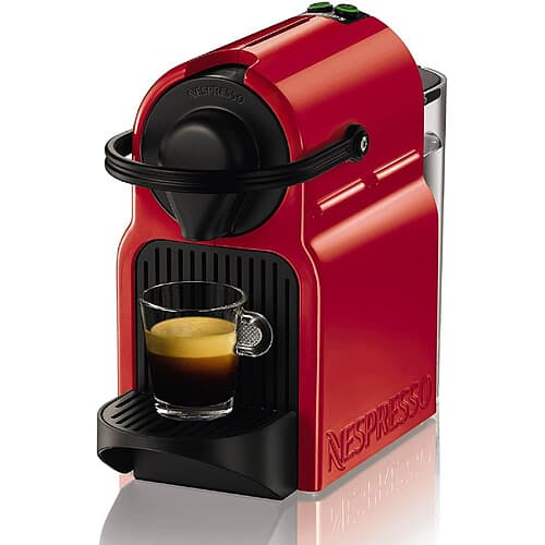 Nespresso Inissia YY1531FD Rojo Cafetera de cápsulas - 2 botones con parada automática - 19 bares - 0,7 L