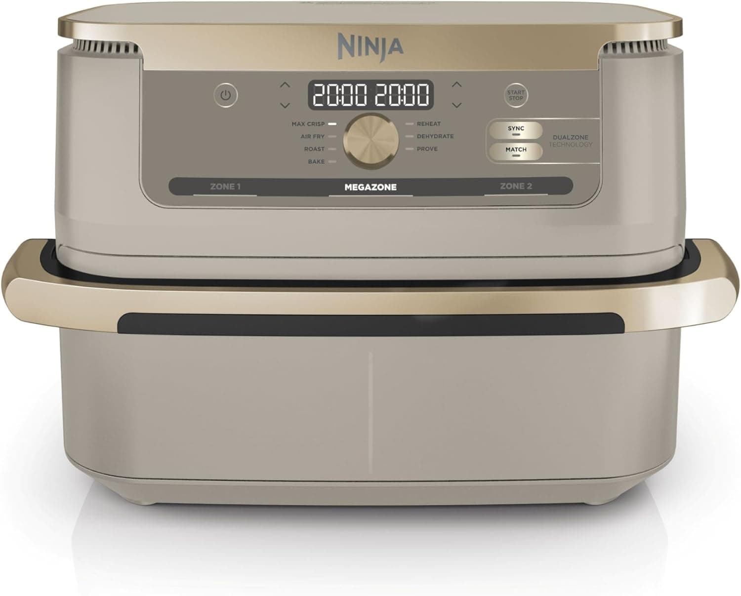 Ninja Foodi FlexDrawer Freidora de Aire, Dual Zone Con Separador Extraíble